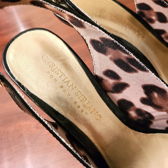 EUC Christian Siriano For Payless Black Criss-Cross Slingback 4 inch Heels - Picture 3 of 7